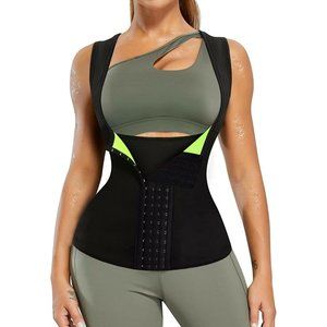 SCARBORO Neoprene Sauna Waist Trainer Vest for Women Workout Sweat Body Shaper S